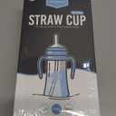 GROSMIMI Spill Proof no Spill Magic Sippy Cup with Straw with Handle for Baby and Toddlers, Customizable, PPSU, BPA Free 10 oz (Sky blue)