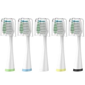 Replacement Brush Heads for Smile Bright Platinum Sonic Electric Toothbrush, Soft Bristles, 4-Pack, with Covers