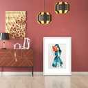 A1 Poster Frame,23.4x33.1in Natural Soild Wood White Picture Frames with Polished Plexiglass,Easy to Hang,Display Picture A1 without Mat or A2 with Mat for Wall Mounting Horizontally and Vertically
