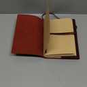 Red Notebook Journal - Nice Genuine Leather Journaling for writers A5 Size Diary 6.2x8.5 Inch,Notepad For Women,Man,Vintage,Gifts,Work,Traveler,Personal,Wine Red