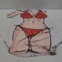 Jeyiour Womens Bikini Shirt Cover up Funny Bandana Headband Retro Sunglasses Eyewear Halloween Party Outfit, Size Large