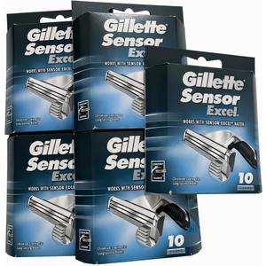 Gillette Sensor Excel-50 Count (5 x 10)