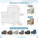 LiveGo Stretch Banquet Armchair Covers, Soft Jacquard Accent Chair Cover with Arms, Armchair Slipcovers Furniture Protector Machine Washable for Living Room Office Reception Reading Chair Sofa