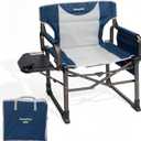 SUNNYFEEL Oversized Camping Directors Chair for Adults with Side Table, 21"x25"x37"