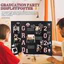 4 Set Graduation Photo Display Board Trifold Poster Board for Class of 2026 Grad Party Picture Display Graduation Photo Frames for Multiple Pictures Table Decor(Pink,24 x 16 Inches)