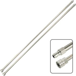 Hourleey Pressure Washer Extension Wand, 120 Inch (10ft) Stainless Steel with 1/4" Quick Connect Power Washer Lance, 2 Pack 60" Each Wand