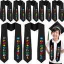 Seematn 12 Pcs Kindergarten Preschool Graduation Stole Sash 2026 for Kids 49 Inch Bulk Unisex Preschool Graduation Sash Gift