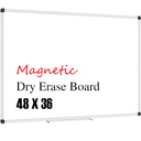 XBoard Magnetic Whiteboard 48 x 36, White Board 4 x 3, Dry Erase Board with Detachable Marker Tray