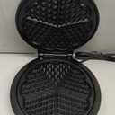 Mueller Heart 5 Waffle Maker, Waffle Iron, Adjustable Browning Control & Nonstick, Cool Touch Handle, Easy to Clean, Small Kitchen Appliances