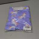 Toddler Girls Cotton Embroidery Applique Short Sleeve Dresses 2-7Y (Purple)