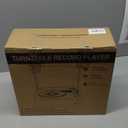 Vinyl Record Player with Speakers Vintage Turntable for Vinyls Records Belt-Driven Turntables 3-Speed Bluetooth Playback Headphone AUX RCA Line LP Vinyls Players for Sound Enjoyment Retro Brown