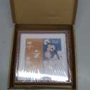 7X7 Wooden Picture Frame with 5.5x5.5 Mat, 7x7 Square Picture Frame with Glass, For Wall and Desktop Display