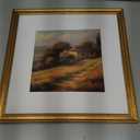 upsimples Vintage 12x12 Frame, Antique Gold Frames Display 8x8 with Mat or 12 x 12 Photo Without for Vertical or Horizontal Wall Decor, 1pack