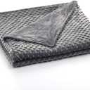 RelaxBlanket ''40''x60'' Duvet Cover for Weighted Blanket | Premium Super Soft Minky Dot | Dark Grey