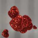 24 Pcs Sequin Heart Iron on Patches in 4 Sizes Embroidered Decorative Shiny Love Patches for Clothing Bags Jackets Jeans Hats Backpacks Costume Accessory(Red)