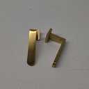 2 Pack Metal Curtain Holdbacks Modern Curtain Tiebacks U Shaped Curtain Hooks for Wall Curtain Pull Backs Curtain Holders Curtain Tie Backs for Curtains (2, Gold)