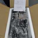 Hoctieon 3 Tier End Table, Telephone Table, Tall Side Table with Storage, Small Nightstand for Small Spaces, Metal Frame, For Living Room, Bedroom, Sofa Couch, Hall, Easy Assembly, Black