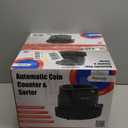 Cassida C100 Electronic Coin Sorter/Counter, Countable coins 1, 5, 10, 25, 250 coins/min, 110 VAC