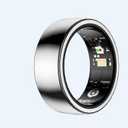 Smart Health Tracker, No Subscription Required, Smart Ring for Men and Women, Long-Lasting Battery, Fitness and Sleep Monitor Compatible with iOS and Android (Silver, 7#)
