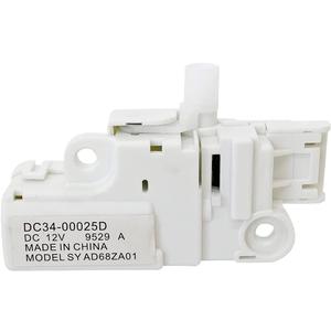 DC34-00025D DC12V Washing Machine Door Lock Switch Assembly for Samsung Washer WW90K74150OX/SC/OW WF45K6200AW/A2 WF45K6500AW/A2 WF50K7500AV/A2 WW85K5410WW/SA Door Lock Replacement Parts PS11758871