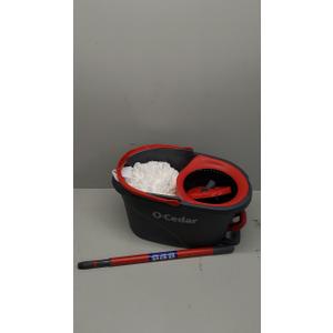 O-Cedar Easywring Microfiber Spin Mop & Bucket Floor Cleaning System with 4 Extra Refills