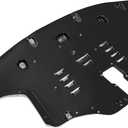 HECASA Engine Splash Shield W/Aluminum Pad Compatible with 2016-2020 Kia Sorento EX LX S SX Limited 3.3L Replacement for 29110C6800 KI1228152 Plastic Black