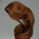 Long Copper Wig for Women 26 Inch Natural Wave Wavy Synthetic Wig Middle Part Heat Resistant Natural Looking Auburn Copper Curly Wig for Daily Use Cosplay Halloween