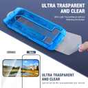 2-Pack Screen Protector for iPhone Air 6.5-inch,9H Tempered Glass, High Definition Clear, Full Coverage, Anti-Fingerprint, Auto Dust-Elimination, No Bubble, Easy Installation