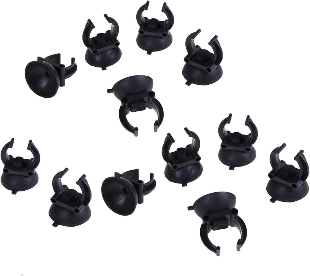 HomeSoGood 12pcs 1.3 Inch Suction Cup, Aquarium Heater Suction Suckers, Heating Rods Clip