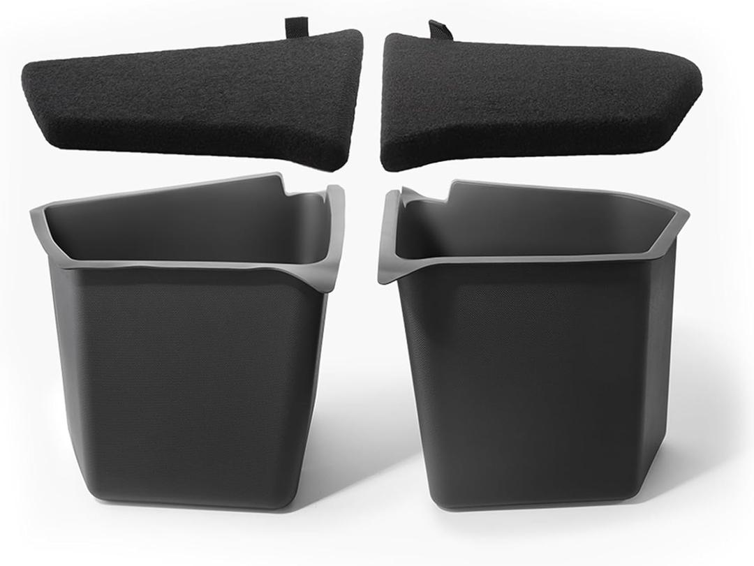 TPARTS Trunk Storage Bins for Tesla Model Y (2020-2024) Rear Trunk Side Storage Organizer Box, Model Y Interior Accessories (Bins & Lids -5 Seater)