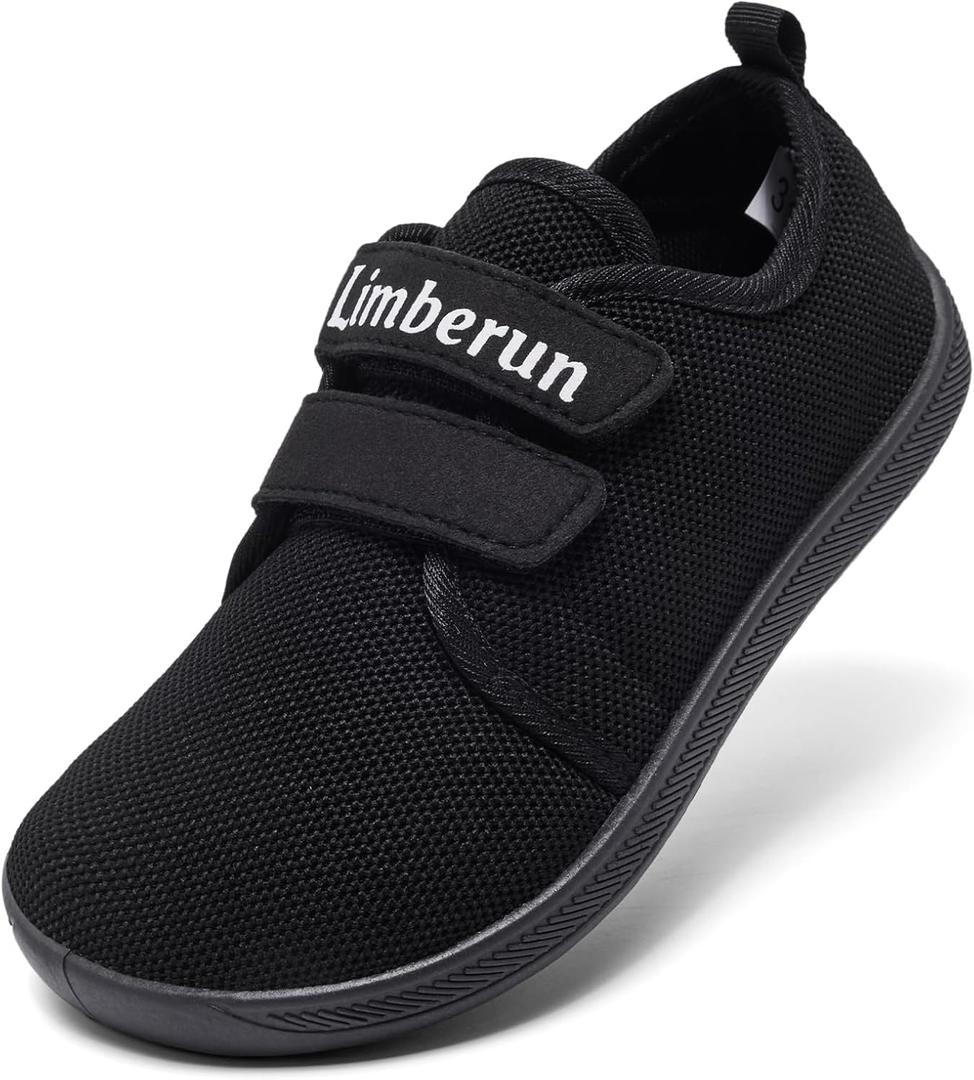 Limberun Barefoot Shoes Kids for Boys Girls Wide Toe Box Shoes Kids Sneakers Walking Shoes for Boys Girls (11.5 Wide Little Kid, Czk3002-black)