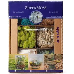 SuperMoss (90422) Beach Terrarium DIY Kit  Create Stunning Nature-Inspired Mini Gardens  Perfect for Home Decor, Office Gifts, and Plant Lovers, Appx 4 Oz