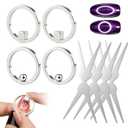 4 x Cat Eye Magnet for Nails, 4PCS Strong Hollow Circle Cat Eye Magnet Nail Art Magnet for Beginner Home Salon DIY Manicure(4 Set(Ball+Cube))