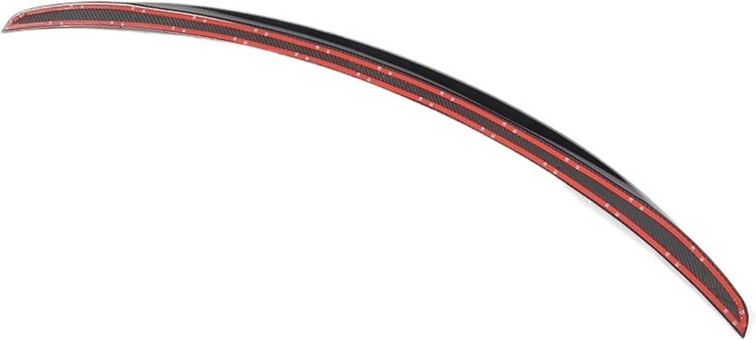 Spoiler Fit for Tesla Model Y 2020-2024, Upgrade ABS Material Rear Spoiler Wing OEM Rear Trunk Lip, Model Y Accessories (Glossy Carbon Fiber)
