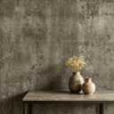 LaCheery 160"x24" Textured Concrete Wallpaper Metallic Bronze Wallpaper for Bathroom Waterproof Concrete Cement Contact Paper Peel and Stick for Countertops Walls Backsplash Removable Vinyl Wall Paper