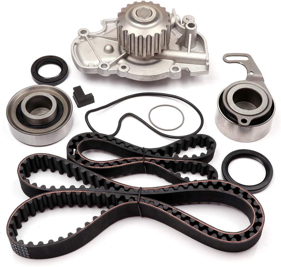 2.2L ASTOU Engine Timing Belt Kit w/Water Pump Fit for Honda for Odyssey 1995-1997 for Accord 1990-1997 for Prelude 1992-1996 for Isuzu for Oasis 1996-1997 Replace Timing Belt OEM - TS26187
