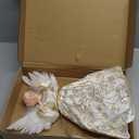 PEEKI Christmas Tree Topper, 12" Angel Treetop with Lights and Remote Control Timer, Christmas Tree Decoration for Holiday Ornament and Home Decor, Ivory and Gold