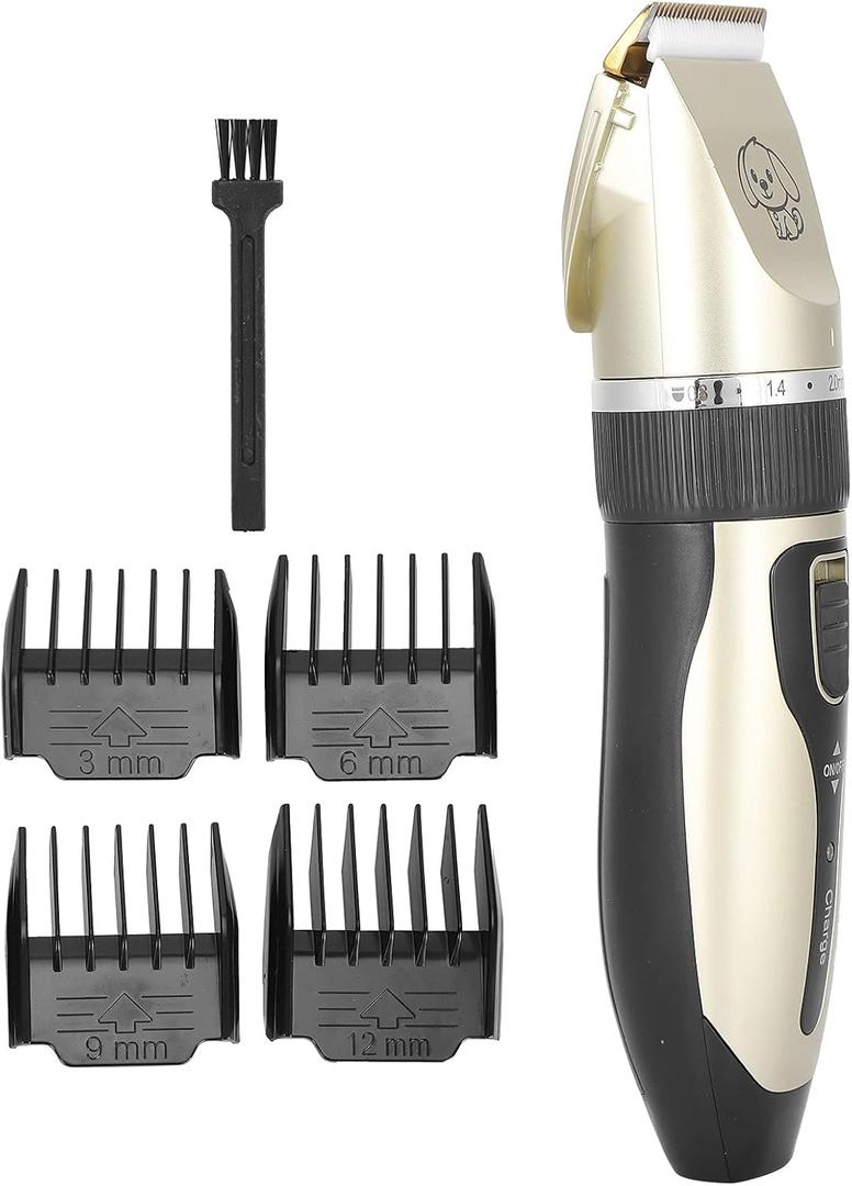 Sanpyl Pet Shaver Set, Rechargeable High Power Quiet Dog Clipper Electric Grooming Clipper for Dogs Cats Pets