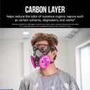 3M Performance P100 Particulate + Odor Filters, 2 pairs, NIOSH-APPROVED P100, 99.97% Filtration Efficiency Against Solids & Liquid Aerosols, For Use With 3M 6000, 6500 & 7500 Series (2097P2-DC)