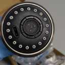 Hibbent Curved Pull Down Kitchen Faucet Head Replacement, 3-Function Kitchen Sink Spray Nozzle with 14 Adapters, Anti-Splash, Compatible with Kohler Bent Faucets, Brushed Nickel