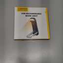 Glocusent USB Rechargeable Book Light, Portable Clip-on LED Reading Light, Reading Lights for Books in Bed with 3 Amber Colors & 5 Brightness Dimmable, Compact & Long Lasting, Perfect for Book Lovers (Dark Blue)