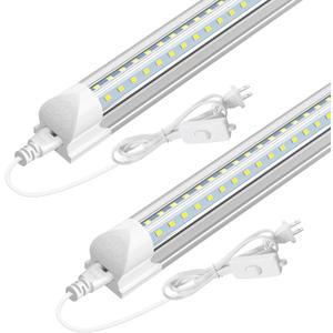 SHOPLED LED Shop Lights 3FT, 34W 4760LM 5000K Daylight White, V Shape Linkable T8 Ceiling Light Fixtures, 3 Foot LED Tube Light for Workshop, Workbench, Basement, ETL Listed, 2 Pack
