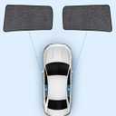 Car Window Shades for Jeep Cherokee (2014-2023), 2-Pack Rear Window Sun Shades for Baby – Breathable Mesh, UV & Heat Blocker, Privacy Protection for Camping, Travel, Sleep & Nursing