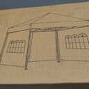 10x10 Pop Up Canopy with Sidewalls, Easy Up Canopy Tent, Heavy Duty Tents for Parties, One Person Set Up Event Tent, White