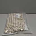 KKJIAF Ruffle Gingham Pillow Covers 20 x 20 Inches, Cotton Gingham Pillow Cases Set of 2, Linen Feel Ruffled Plaid Pillow Shams with Envelope Closure for Sofa Bed (Taupe/White Plaid)