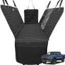 Dog Hammock for Truck,Dog Car Seat Cover for Back Seat, Waterproof Seat Cover for Trucks with Mesh Window,Backseat Cover for Dogs in Car for F150/RAM1500/Sierra/Silverado (Hammock-Black&Gray)