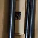TONIAL1 Inch Double Curtain Rods 72 to 144 Inch (6 to 12 ft), Heavy Duty Decorative Drapery Rod for Windows 69 to 140 Inch (5.75 to 11.7 ft) with Classic Cap Finial, Black