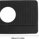 11" x 9" Coffee Mat, Black Coffee Bar Mat for Countertop Anti Slip Hide Stain Pad Silicone Backed Absorbent Dish Drying Mat for 870 880