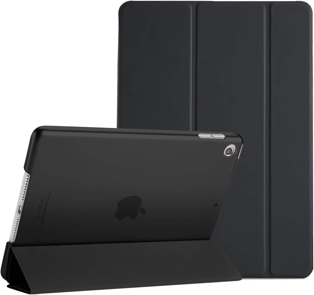 ProCase for iPad 9th/ 8th/ 7th Generation Case 10.2 Inch, Black
10.2 iPad Case 9th/ 8th/ 7th Gen Cover (2021/2020/2019), Slim Smart Cover With Translucent Hard Shell Back, Auto Sleep/Wake