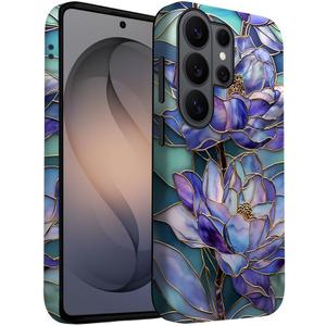 for Samsung Galaxy S26 Ultra Case | Stained Glass Purple Lotus | Slim Drop Protection Design
